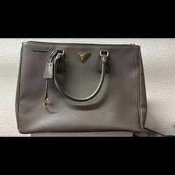 Grey Prada Purse
