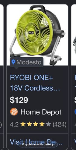 Ryobi fan