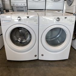WHIRLPOOL XL CAPACITY WASHER DRYER ELECTRIC SET 