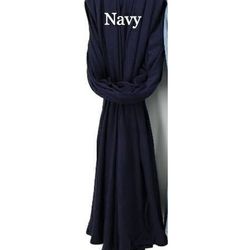 Womens Navy Blue Premium Jersey Hijab
