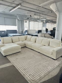 White L shape sectional