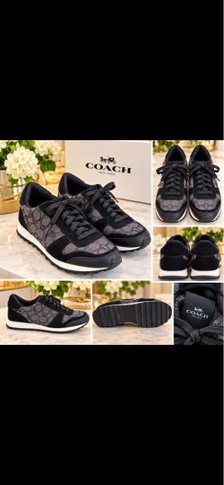 Coach Signature Sneakers Black Gray