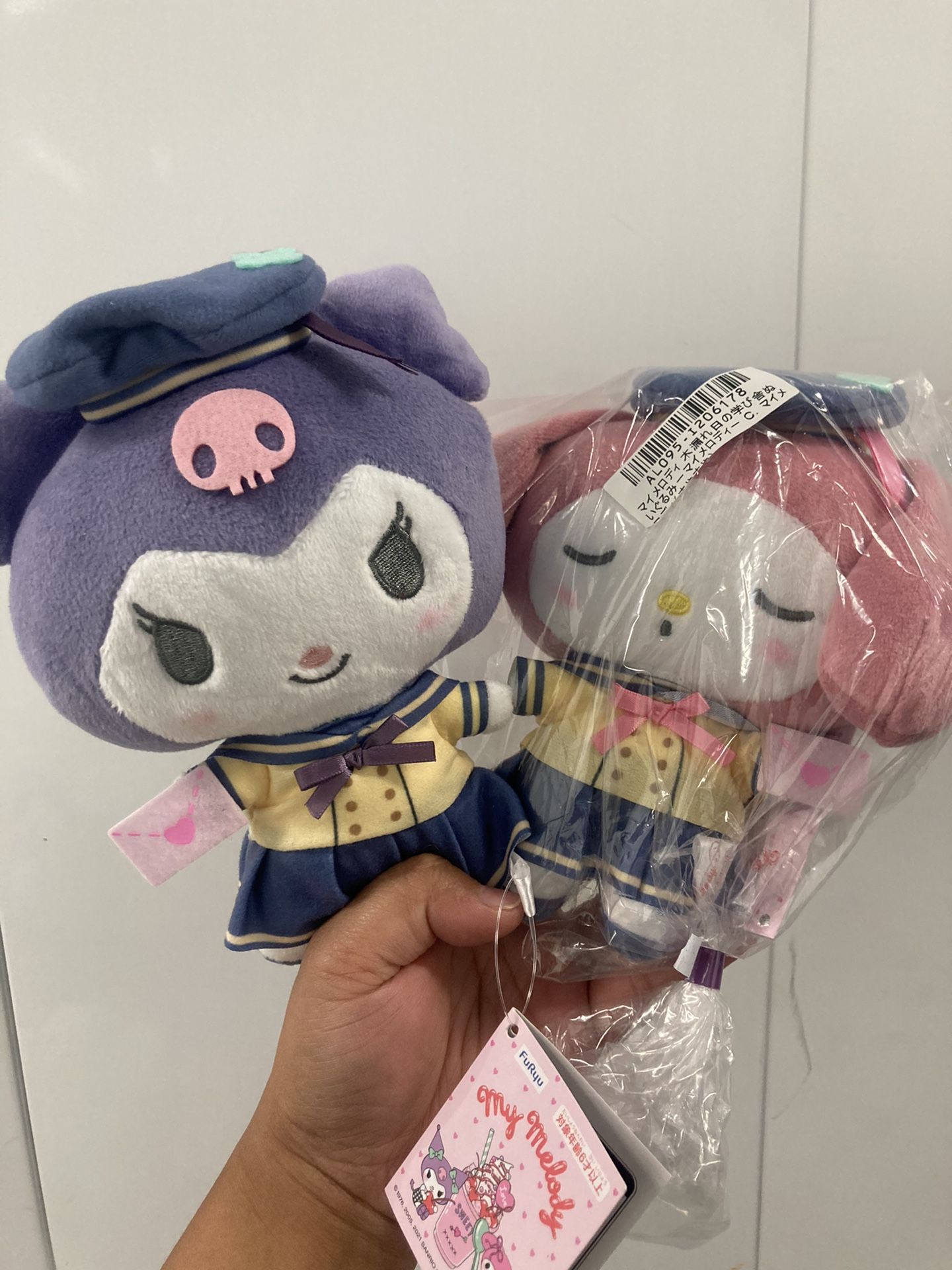 Sanrio Kuromi & My Melody Love letter Plushes