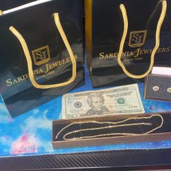 10K Gold Chain 10kGold Nugget Earrings 