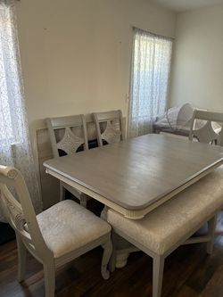 Grey/White Kitchen Table