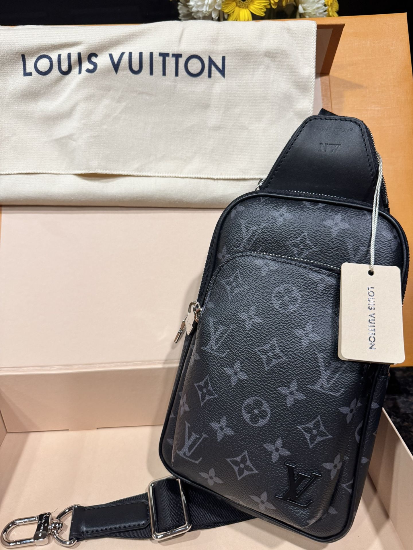 Louis Vuitton Ave Slingbag PM –BRAND NEW Monogram Eclipse