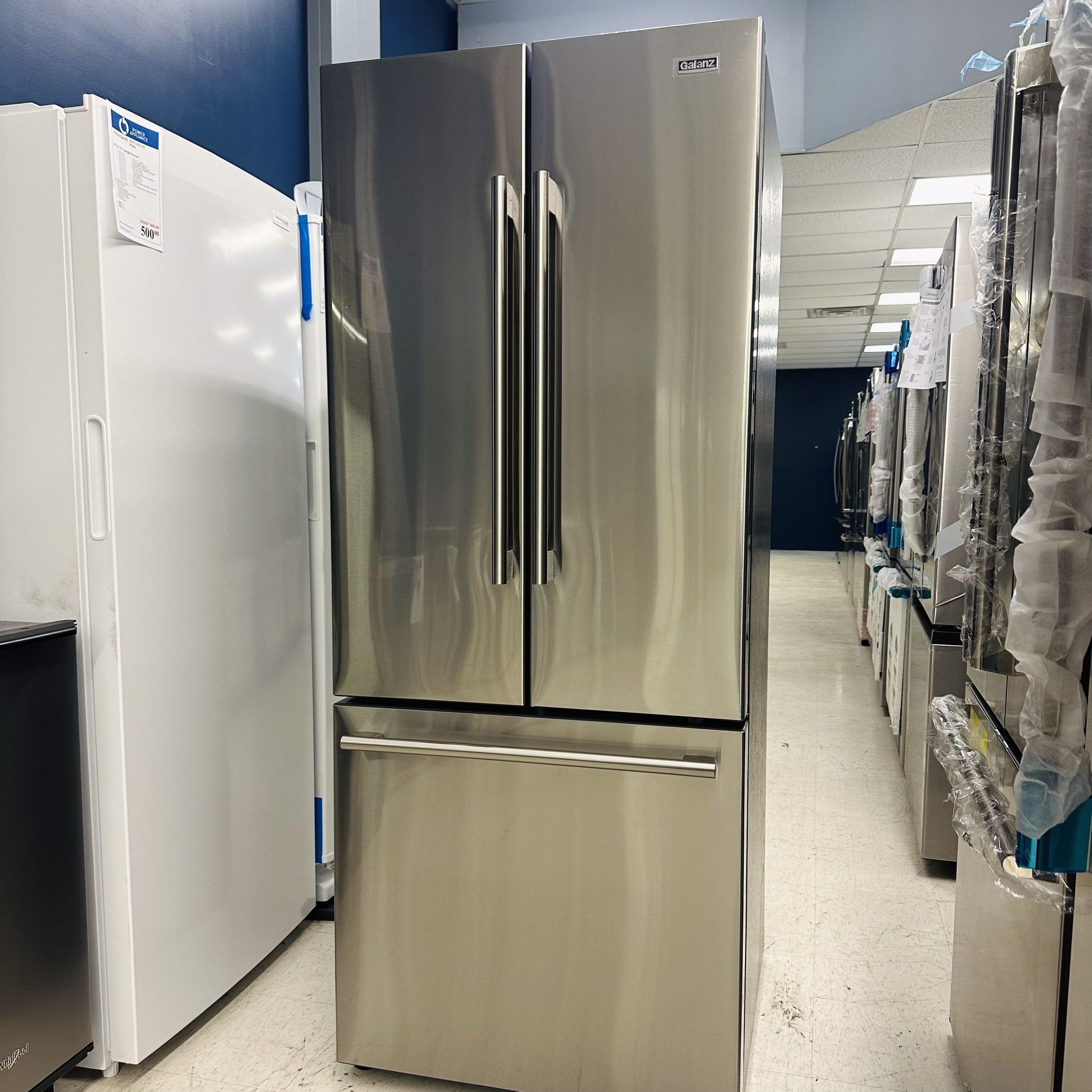 GALANZ 16 CU. FT FRENCH DOOR REFRIGERATOR‼️