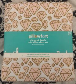 Pillowfort Microfiber FULL size Sheet Set, Diamond Dazzle
