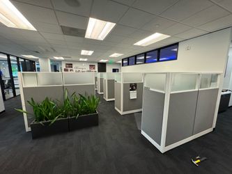 HON Office Cubicles (x7) w/ File Cabinets