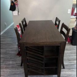 Dinning Table And Chairs Set 4 Wooden