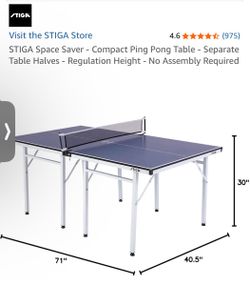 STIGA Space Saver Ping Pong Table – Good Condition – $50