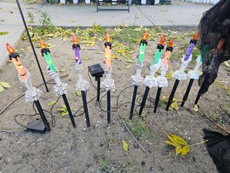 Halloween solar candle lights for garden