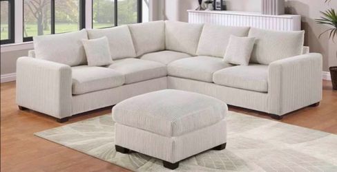Sectional Sofa with Ottoman