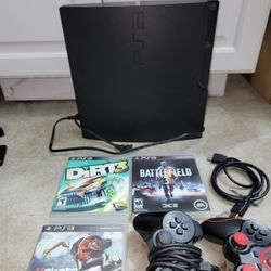 PS3 With Controllers And Games
