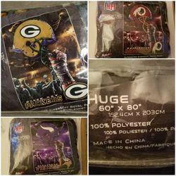 NFL Team Supersized Plush Throw Blankets