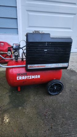 12 Gal. 2hp Craftsmen Rolling Compressor Good Condition 