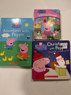 Peppa Pig Book Lot Adventures with Peppa Christmas Let’s Play Princess