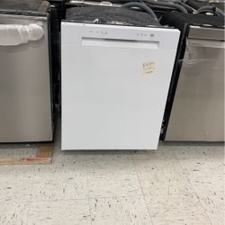 LG 24 Inch White Front Control Dishwasher 