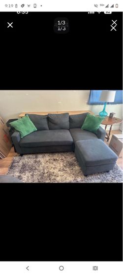 Sectional sofa 2 pieces couches and ottoman