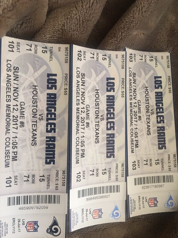 LA RAMS VS HOUSTON TEXANS @ LA COLISEUM