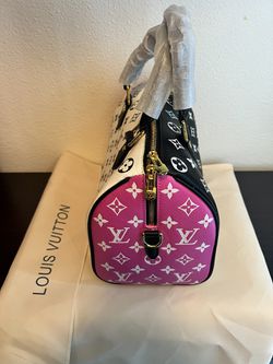 Louis Vuitton Spring Escape Bandouliere Speedy 20 Pink Black White