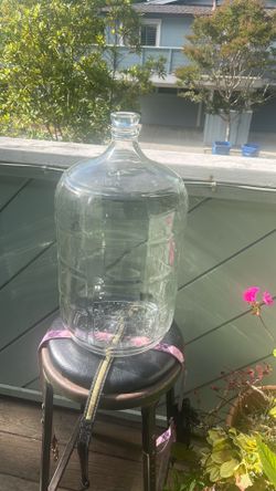 Five gallon glass water bottle