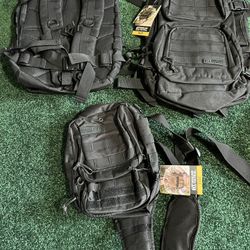 Backpacks, recon, new, $49 each, military grade