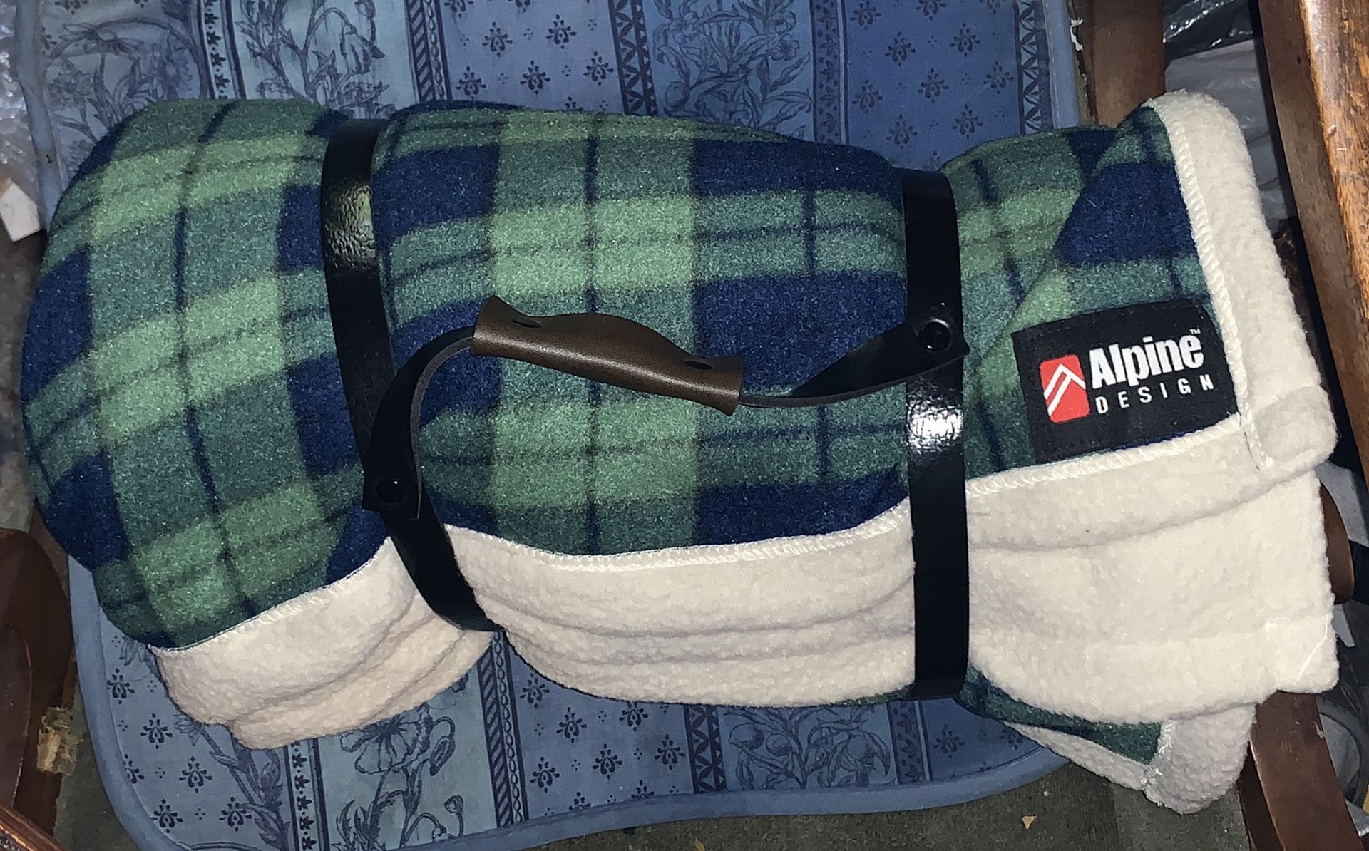 Roll Up Heavy Fleece Camping Blanket by Alpine Design