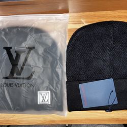 Black Designer Style Knit Beanie – New 🖤