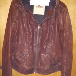 Women's Hollister Leather Jacket 