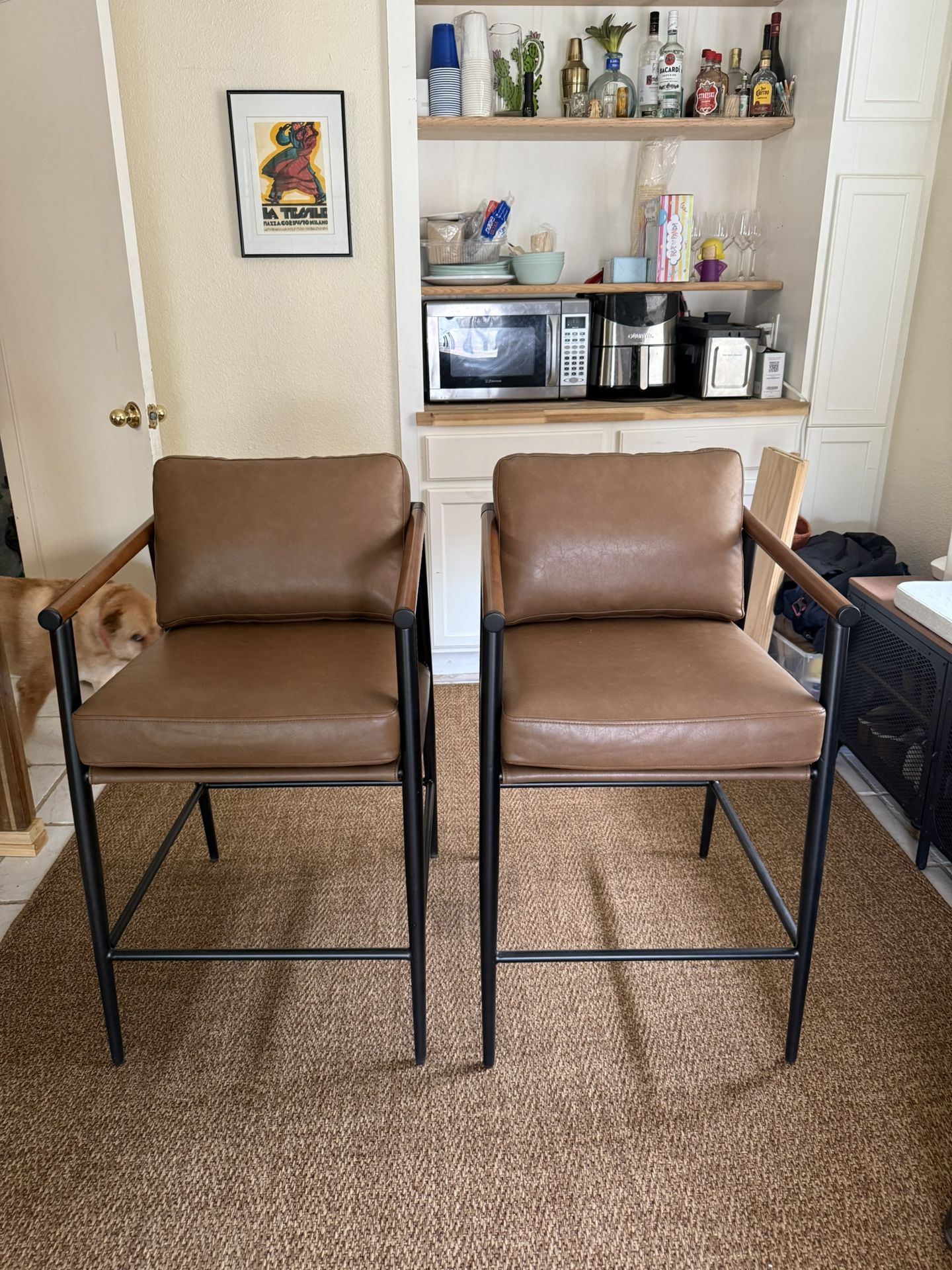 MCM Counter Height Bar Stools