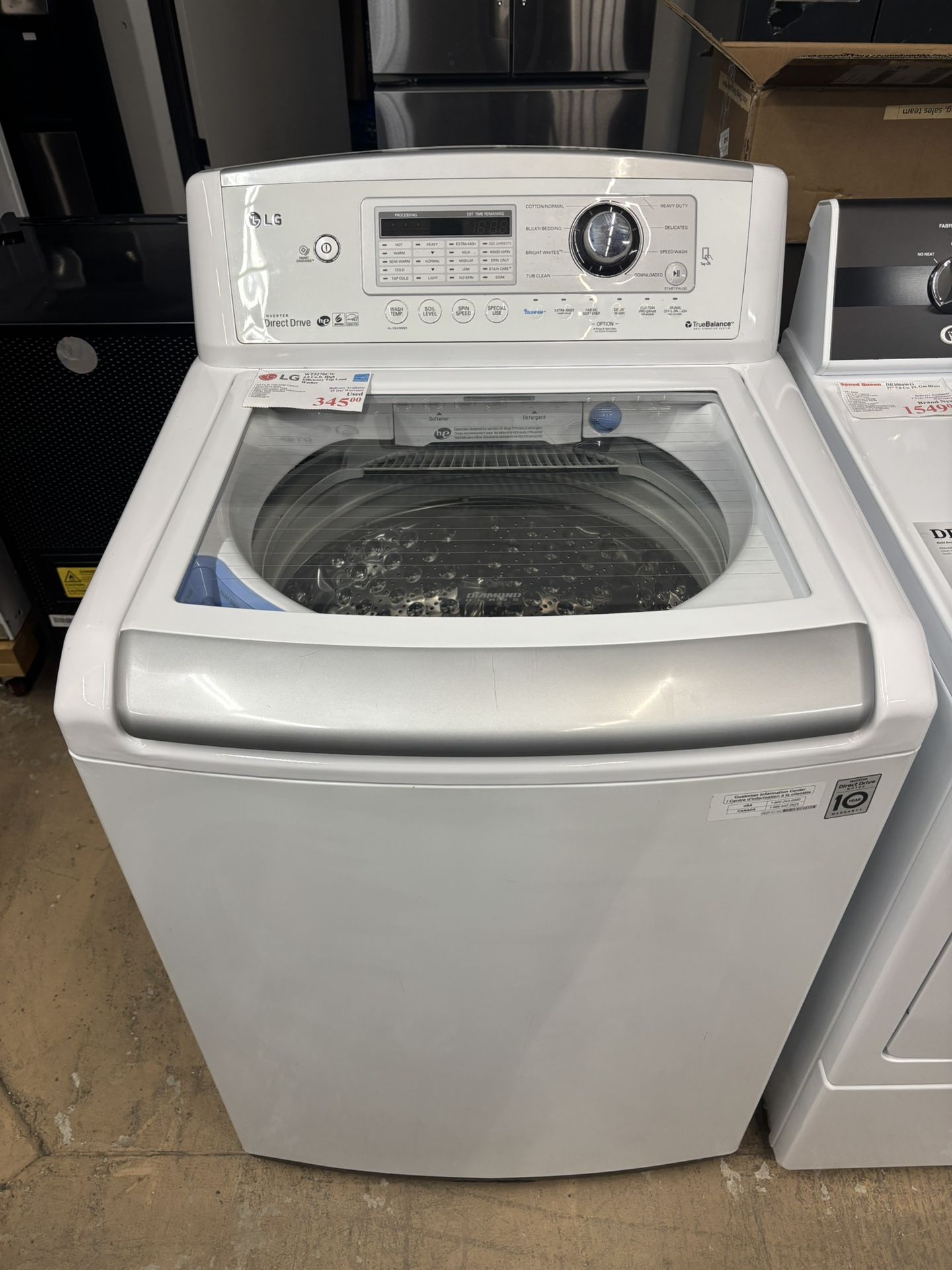 Used! LG High Efficiency Top Load Washer