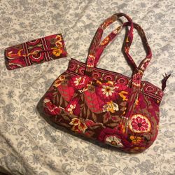 Vera Bradley Purse With a Wallet 