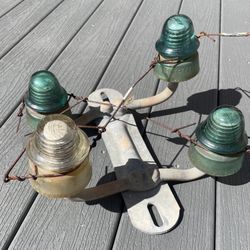 Telephone Tramp Bracket With Insulators