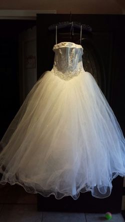 David's Bridal princess dress