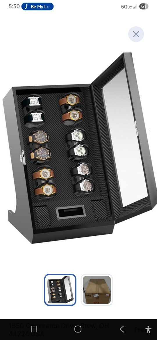 Automatic Watches,12 Automatic Watch Winders with 2 Watch Box,Rotating Watch Showcase, Quiet Motor