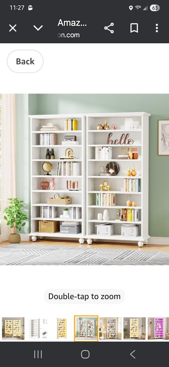 2-TRIBSIGNS 69-INCH ,TALL BOOKCASE