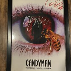 11 BY 17 AUTOGRAPHED CANDYMAN POSTER