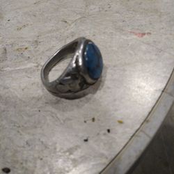 Vintage Indian Turquoise  Ring Like Size 9 Or 10