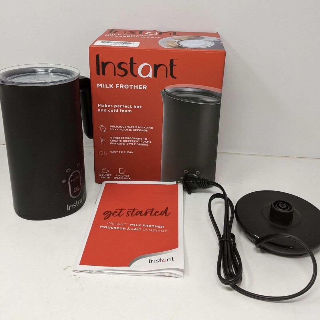 Instant Pot Milk Frother, 4-in-1 Electric Milk Steamer *READ*