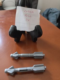 2 Original 3.75 " Gi Joe/cobra Pogo Missiles 