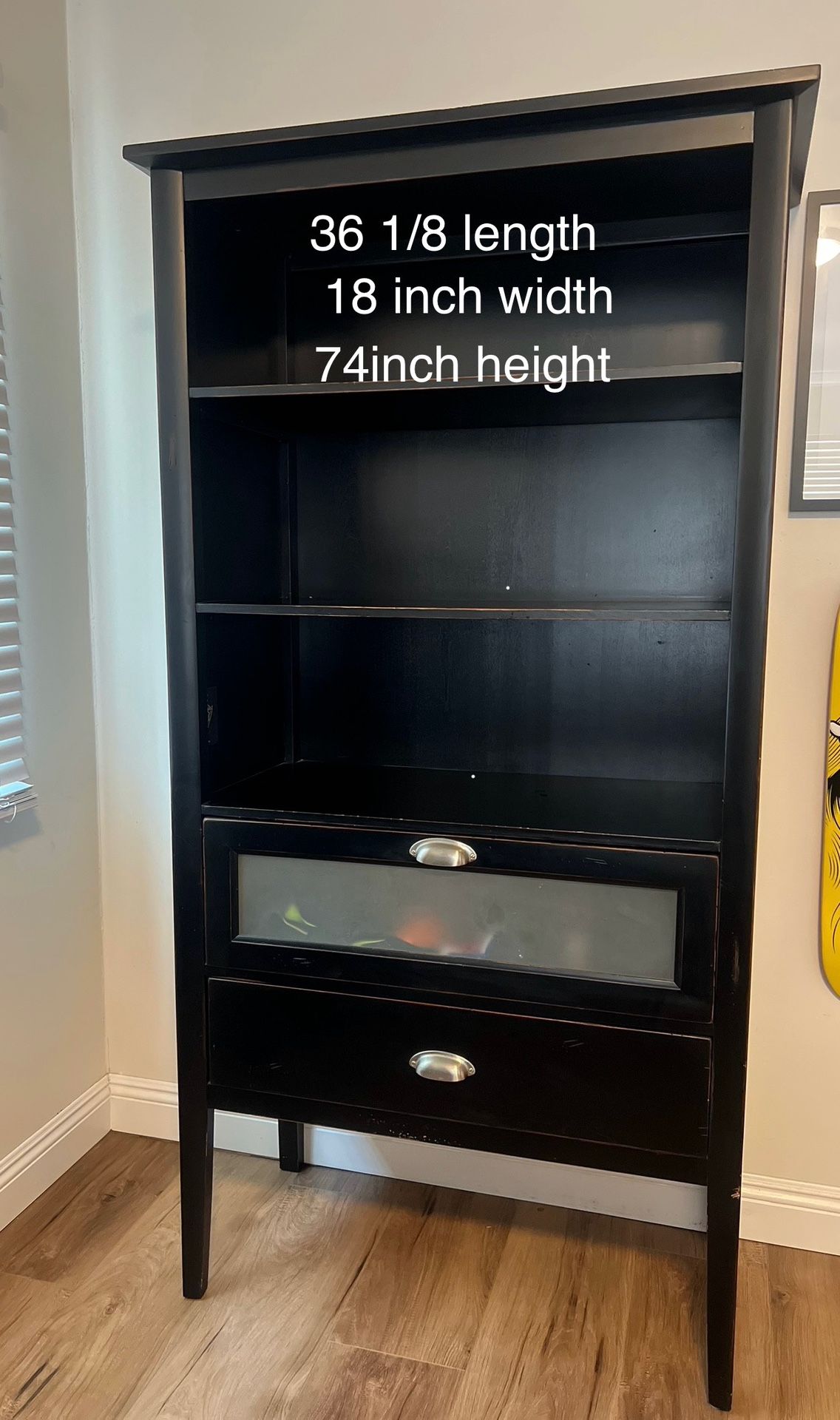 Black Wood Armoire