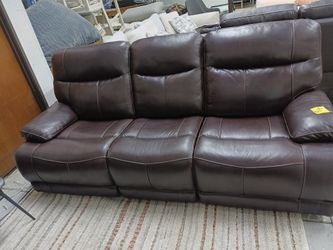 Leather Recliner Sofa