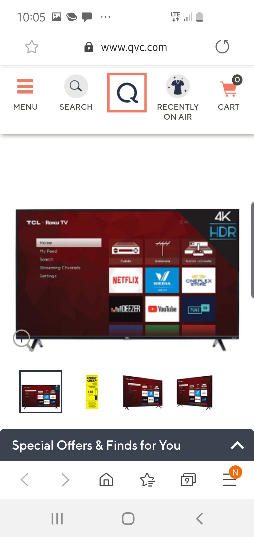 58 inch roku smart TV