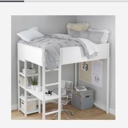 West Elm Tilden Full Loft Bed with Desk