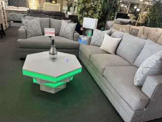 Brand new Gray Fabric Sofa and Loveseat 2-Piece Set