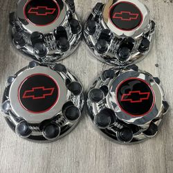 4PCs Chevy 8 Lugs Chrome REPLACEMENT WHEELCENTER CAP HUB SILVERADO, SUBURBAN, AVALANCHE 2(contact info removed)