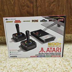 NEW! GameStation Pro Atari Retro Video Game System 200+ Games