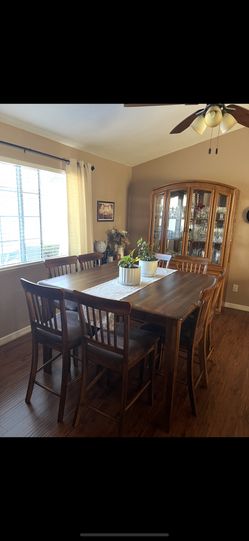 dining set with cabinet hutch