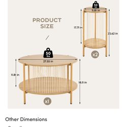 Boho Coffee Table Set